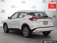 Recent Arrival! White 2024 Nissan Kicks SV FWD CVT with Xtronic 1.6L 4-Cylinder DOHC 16V APPLE CAR P... (image 2)