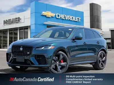 Experience the thrilling performance of this 2022 Jaguar F-PACE P550 SVR, a vehicle that redefines t...