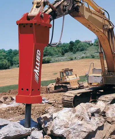 ALLIED / KRUPP – 10,000 FT LB+ Hydraulic Hammer / Breaker For 400–700 Class Excavators | 9,400 LB Wo...