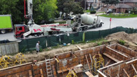 custom concrete foundation, forming and excavation
