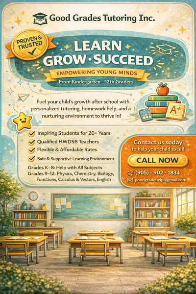 Learn Grow Succeed with Good Grades Tutoring!, View more
