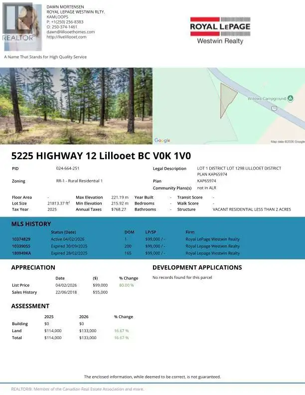 5225 12 Highway Lillooet, British Columbia in Land for Sale in Whistler - Image 2