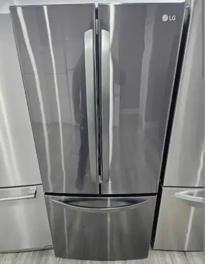 LG 30' Black Stainless Steel French Door Fridge Freezer, View more