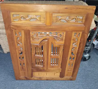 Stunning hand carved mirrror, View more