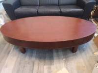 Large oval MCM coffee table