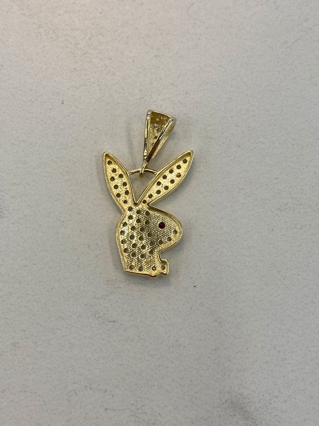 NEW! 10K Gold Playboy Bunny Pendant w/CZ Accents in Jewellery & Watches in City of Toronto - Image 2
