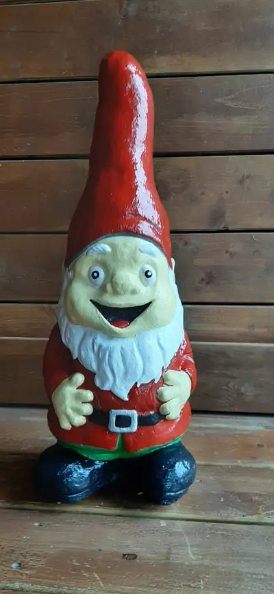 X-Large Concrete Gnome Statue, 24 Inch, 40 Lbs. Cement Ornament, View more