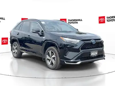 Thornhill Toyota Proudly Presents This Black 2024 Toyota RAV4 Prime Plug-In Hybrid PHEV with SE AWD...