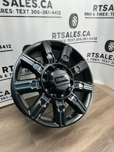 Set of 4 NEW Art Replica 20 inch Rims FITS: Chevy GMC 2500 3500. (2011 & newer) - Gmc or Chevy Logo...