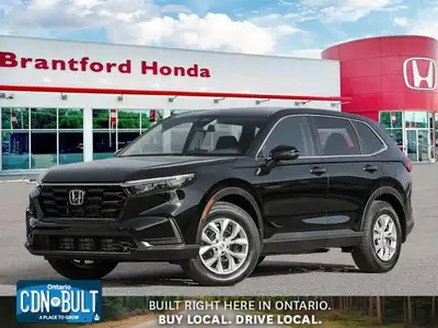 The brand-new 2026 Honda CR-V LX, elegantly finished in Crystal Black Pearl with a sophisticated Bla...