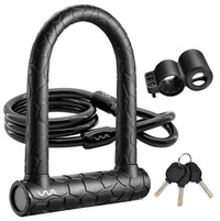 EOVUASCLK - Shape U Bike Lock with 4ft Security Cable