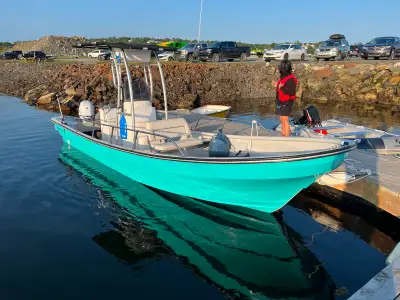 22Ft Centre Console Package *Aqua Green Covina 225 Panga * Centre Console w / fibreglass floor Syste...