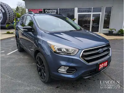 Remote Start, Clean Carfax, AWD, Heated Seats, Nav & More! 2018 Ford Escape in a Titanium Blue Metal...