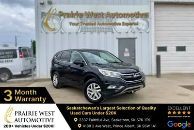 Welcome to Prairie West Automotive. 2015 Honda CR-V EX with remote start, power tailgate, reverse ca...