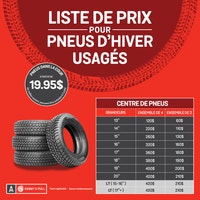 Pneus usagés à bas prix! Large inventaire! Kenny U-Pull Longueuil / South Shore Greater Montréal Preview