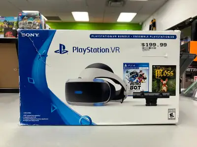 PlayStation VR Headset and Move Controllers PS4 For use on PlayStation 4 consoles. Compatible with P...