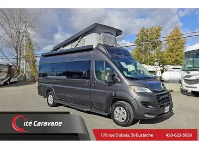 Le Thor Motor Coach Tellaro 20J est équipé du châssis fourgon vitré RAM Promaster 3500 , propulsé pa...