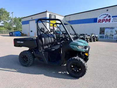 Price Plus $2,390 Destination - DEALER DEMO - Only 342km! 2025 Can-Am® Defender DPS HD9 Tundra Green...