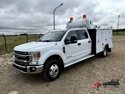 Countryside Fleet 2020 Ford F350 CrewCab 4x4 Service Utility Truck + 6.7L PowerStroke Diesel + 4x4 W...