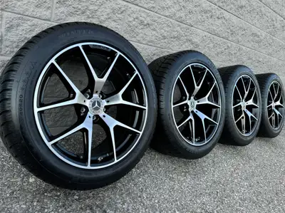 Dunlop Winter Sport 5 SUV MO Snow Tires and original 20 inch Mercedes Benz GLC-Class GLC43 AMG stagg...