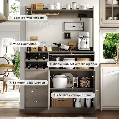 Brand New Pantry Cabinet, 170x40x104.5cm Special $199, View more