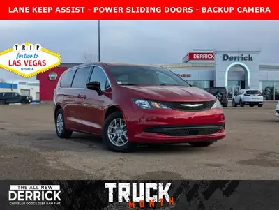 The 2026 Chrysler Grand Caravan SXT in Red Hot Pearl with a Black interior combines style, comfort,...