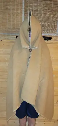 Beautiful hand made wool shawl coat