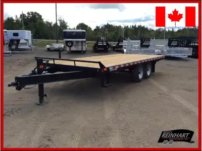 2025 Canada Trailers 8.5x18 5 Ton Deckover Equipment Trailer 10,800LB GVWR, 2 5200LB Axles with Easy...