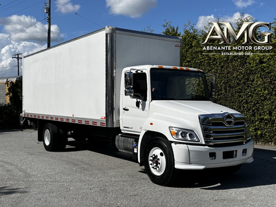2021 Hino L7 338 24 Foot Cube Van Box Dimensions: 24'x8'x8' Maxon 3300lbs Power Tailgate Updated Int...