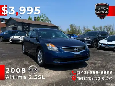 COMFORT. RELIABILITY. GREAT VALUE! 2008 Nissan Altima 2.5 SL Premium Midsize Sedan Exterior: Blue In...
