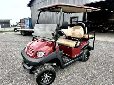 IN STOCK, NO HIDDEN FEES Zephyr 2+2 4 Seats 32 km/h 70 km range 4.5 m (14.8 ft.) turning radius 48v...
