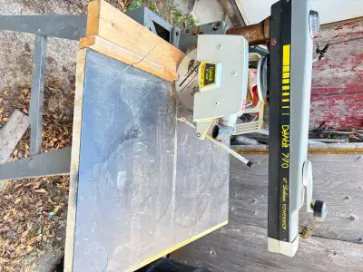 DeWalt 770 radial arm saw, View more