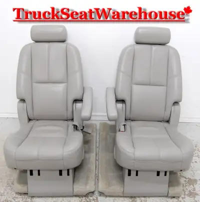 call or text 905-259-8027 or email truckseatwarehouse@gmail.com Grey leather heated power folding se...