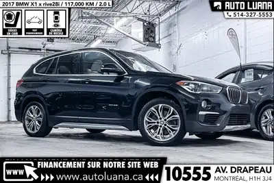 Auto Luana 2017 BMW X1 PRENEZ UN RENDEZ-VOUS / BOOK AN APPOINTMENT (514) 327-5553 117000 KM CERTIFIÉ...