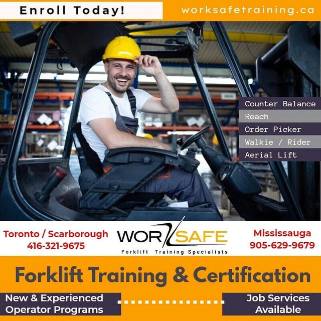 Forklift Training  + Jobs - New or Experienced in Classes & Lessons in Mississauga / Peel Region - Image 3