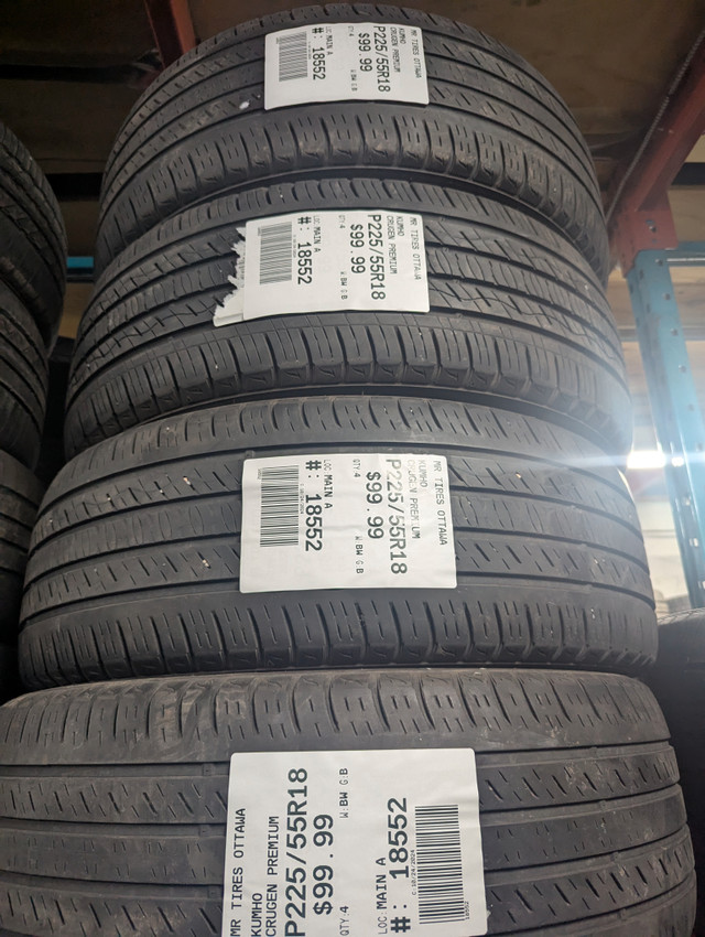 P225/55R18 225/55/18 KUMHO CRUGEN PREMIUM TAG # 18552 in Tires & Rims in Ottawa