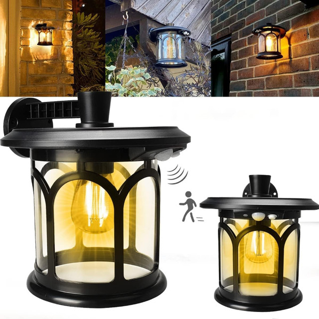 2 Pack Solar Wall Lantern in Outdoor Lighting in Gatineau - Image 2