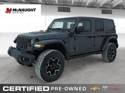This *2021 Jeep Wrangler 4xe Unlimited Rubicon* combines legendary off-road capability with modern p...
