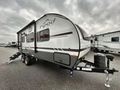Forest River R-Pod travel trailer RP-206 highlights: Full Bath Theater Seat Slide Front Queen Bed 13...