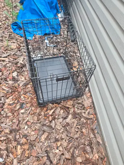 Small med steel dog kennel, View more