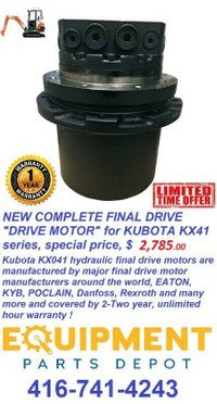 Final Drive Motor For Kubota Mini-Excavators KX41 KX71 KX91