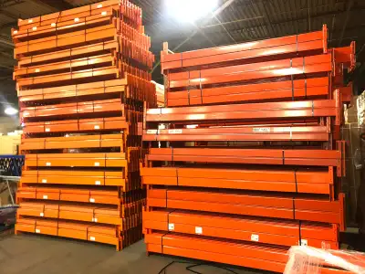 10 ft x 5" USED Redirack Beams for Pallet Racking Mint Condition