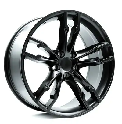 instock! BM04 17x8 35 5x112 66.6 Cone Matt Black or gunmetal come with bmw logo sticker 416/335/6214...
