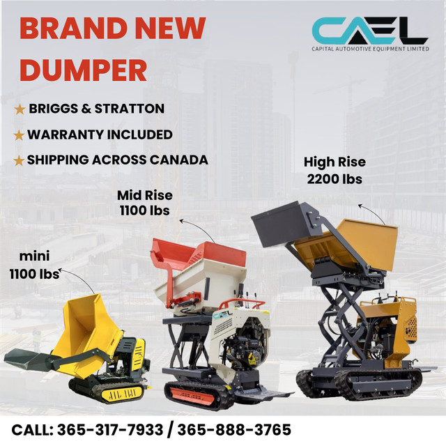 New Mini Dumper Crawler Trucks – Self-loading, Track Carriers in Other Parts & Accessories in City of Halifax