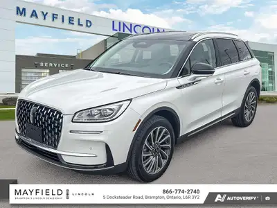 Recent Arrival! 2024 Lincoln Corsair Reserve White Metallic 201A PANORAMIC SUNROOF HEATED LEATHER SE...