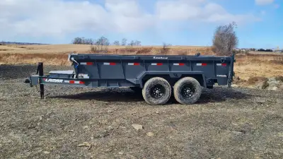 NOW IN STOCK 2025, SPING SPECIAL PRICING 2025 Lamar Dump Trailer, 2 - 7K Tandem Axle w/Electric Brak...
