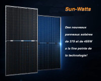 Nouveaux panneaux solaires de 375 & 455W de haute technologie!