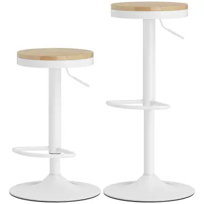 Wood Barstools Set of 2, Swivel Bar Stools with Adjustable Heigh, View more