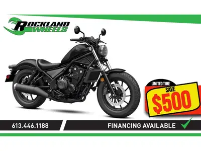 2025 Honda REBEL 500 Le 2025 REBEL 500 est une moto de pointe, haute performance, conçue pour les am...