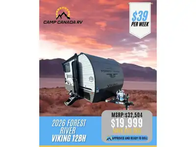 2026 Forest River Viking 12BH Introducing the 2026 Forest River Viking 12BH! This sleek, white beaut...